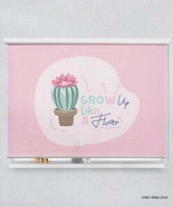 پرده شید اتاق کودک دخترانه طرح کاکتوس مدل Gow up