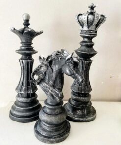 مهره شطرنج رومیزی پلی استر مجموعه سه عددی