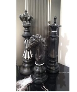 مهره شطرنج رومیزی پلی استر مجموعه سه عددی