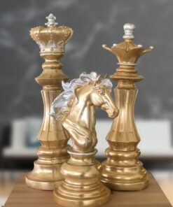 مهره شطرنج رومیزی پلی استر مجموعه سه عددی