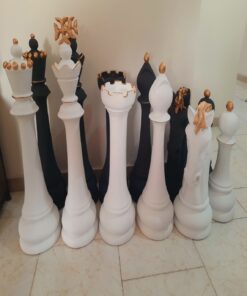 مجسمه مهره شطرنج کنار سالنی مجموعه 6 عددی