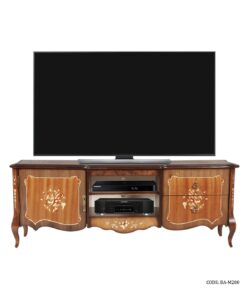 میز تلویزیون چوبی معرق کشودار طول 150 مدل M950