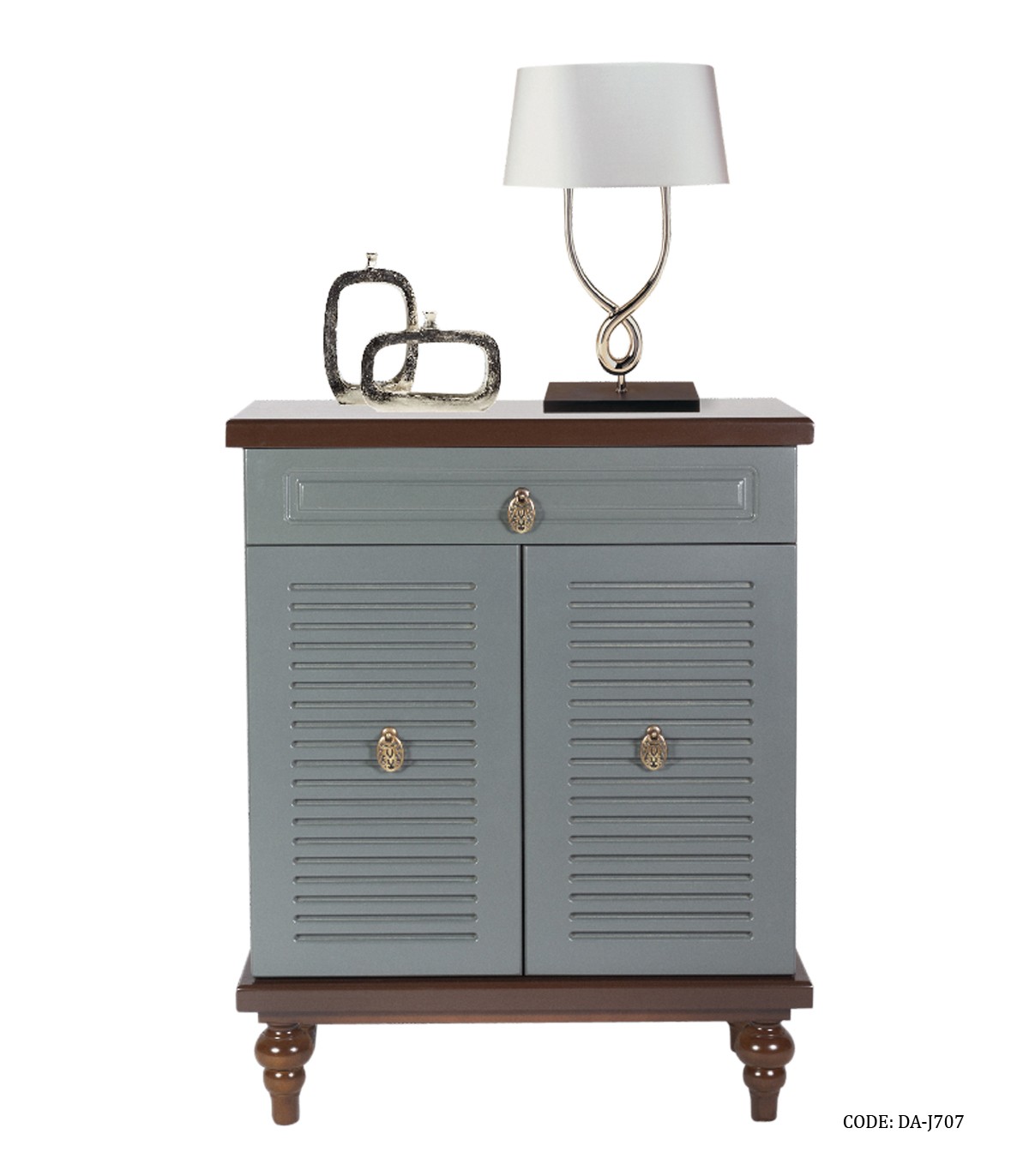 جاکفشی چوبی سه طبقه طرح کرکره ای مدل 707