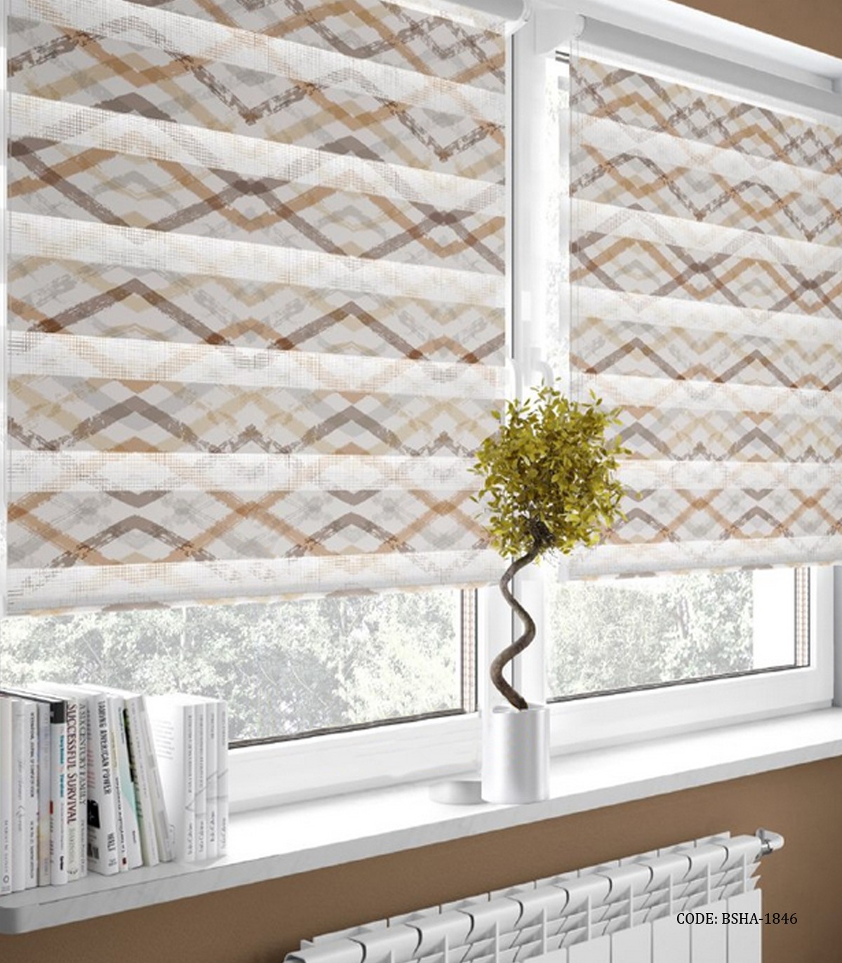 پرده زبرا آشپزخانه طرح ماهور مدل 1846