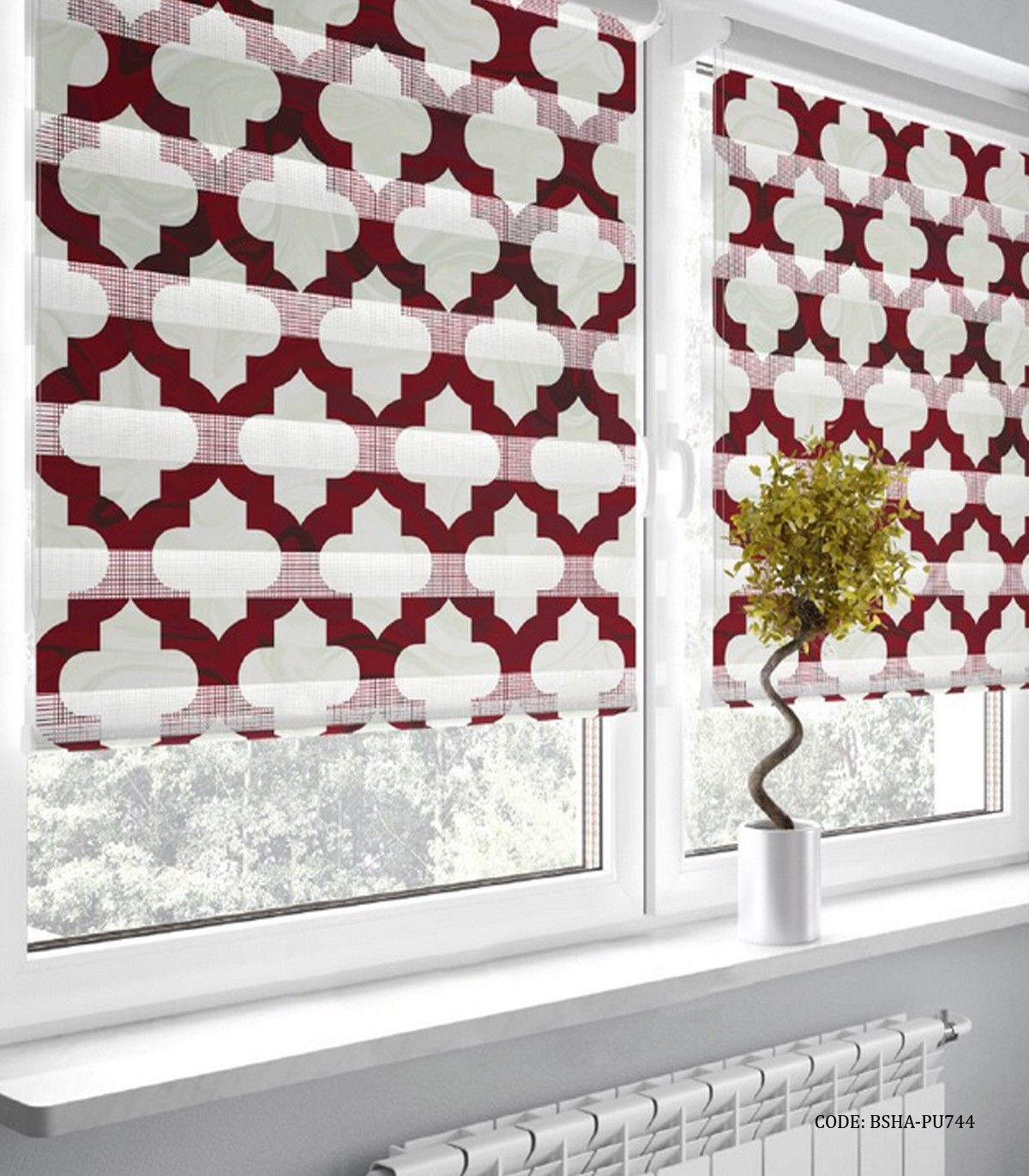 پرده زبرا اتاق خواب و آشپزخانه طرح مراکشی مدل 744