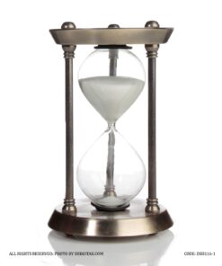 ساعت شنی تزئینی برنزی میله فرم دار