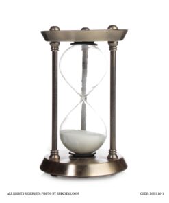 ساعت شنی تزئینی برنزی میله فرم دار