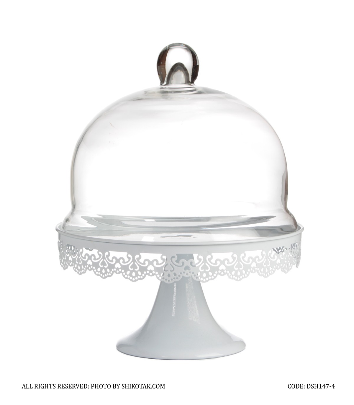 کیک خوری سفید طرح ایکیا سایز بزرگ