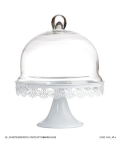 کیک خوری سفید طرح ایکیا سایز بزرگ