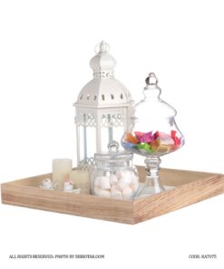 سینی چوبی اکسسوری چهار تکه