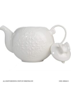 قوری انگلیش هوم سفید طرح گل