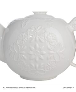 قوری انگلیش هوم سفید طرح گل