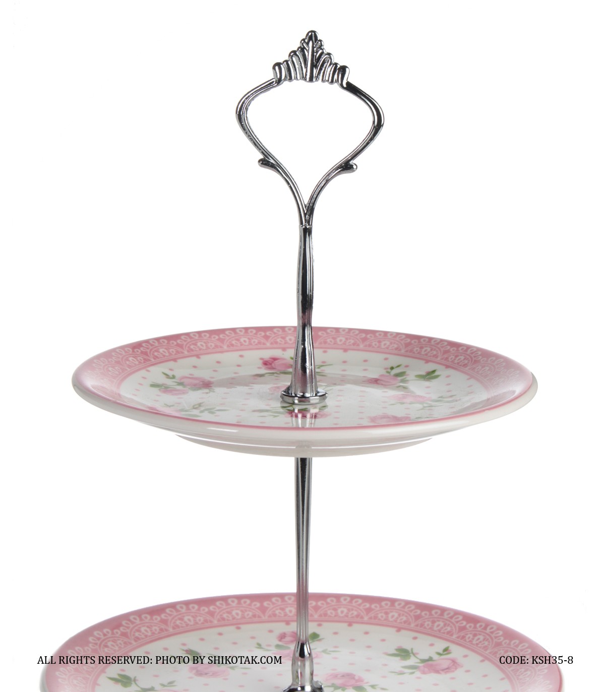 شیرینی خوری سه طبقه مدل فلورا