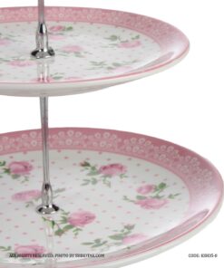 شیرینی خوری سه طبقه مدل فلورا