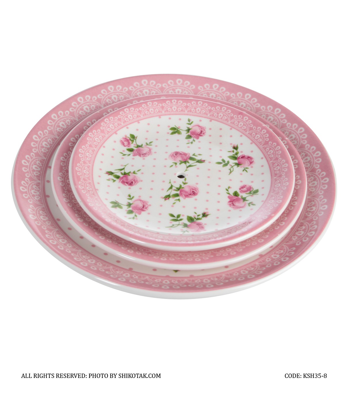 شیرینی خوری سه طبقه مدل فلورا