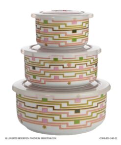 ظرف نگهداری غذا سه تایی مدل 380-22