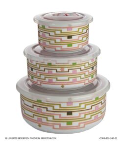 ظرف نگهداری غذا سه تایی مدل 380-22