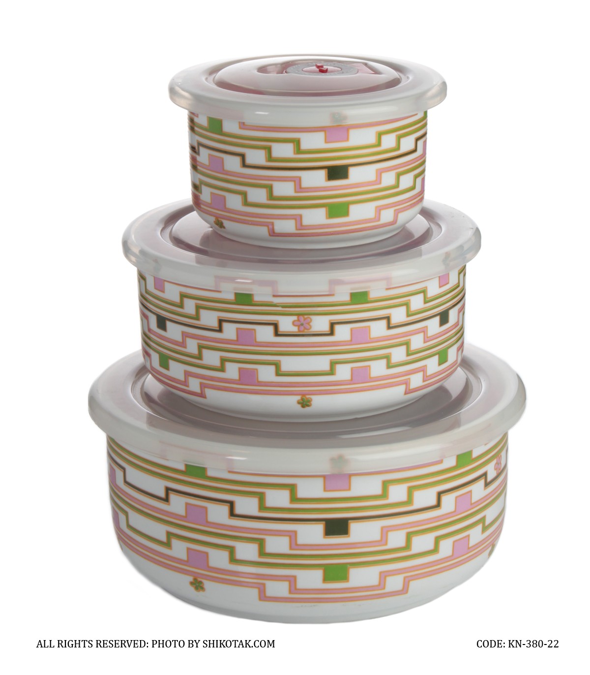 ظرف نگهداری غذا سه تایی مدل 380-22