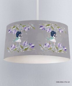 لوستر خاکستری اتاق دخترانه طرح دختر مدل Pretty Girl