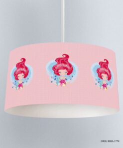 لوستر اتاق کودک دخترانه طرح پری دریایی مدل Pink Mermaid