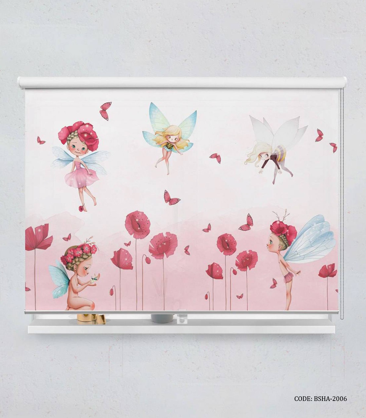 پرده شید دخترانه اتاق کودک طرح فرشته مدل My Little Angel