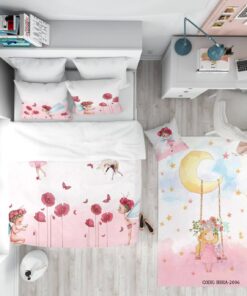 روتختی دخترانه 4 تکه طرح فرشته مدل My Little Angel