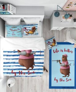 روتختی کودک پسرانه 4 تکه پسرانه طرح خرس مدل Sea