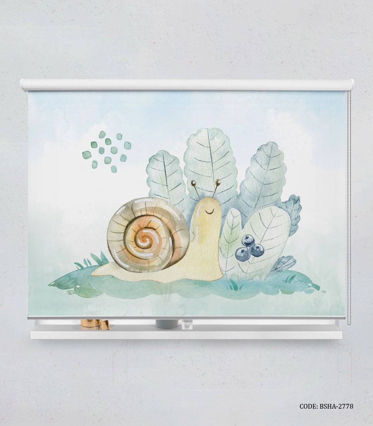 پرده شید اتاق کودک دخترانه و پسرانه طرح حلزون مدل Gazelle