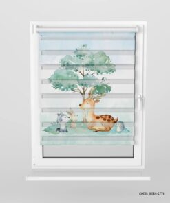 پرده زبرا اتاق کودک دخترانه و پسرانه طرح آهو مدل Gazelle