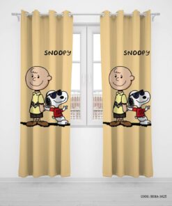پرده پانچی دو تکه اتاق کودک پسرانه مدل مدل Snopy