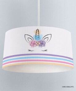 لوستر اتاق کودک دخترانه طرح فانتزی یونی کورنFancy Unicorn