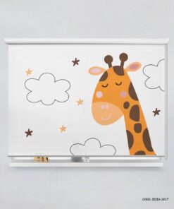 پرده شید اتاق کودک پسرانه طرح زرافه مدل Giraffe