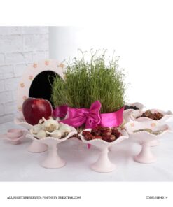 هفت سین طرح پروانه صورتی