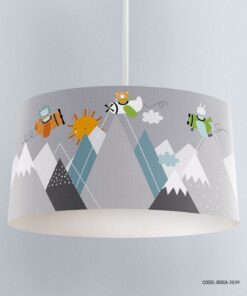 لوستر اتاق کودک پسرانه طرح شیر و خرس مدل Airplane