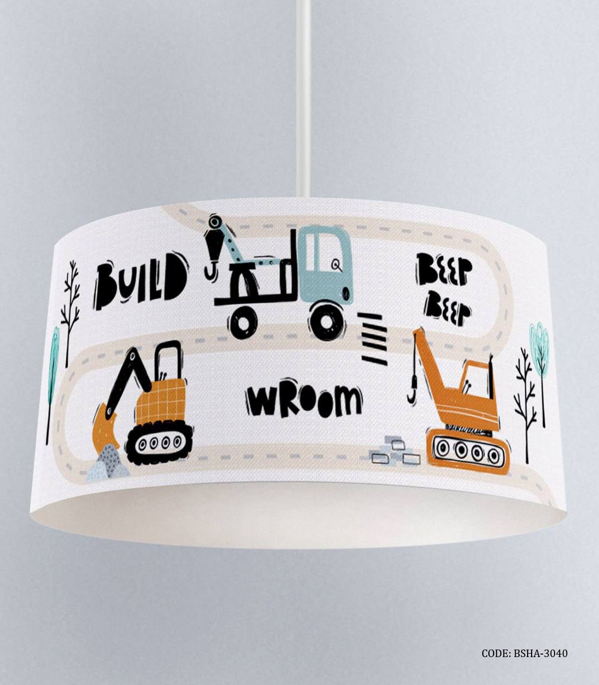 لوستر اتاق کودک پسرانه طرح جرثقیل مدل Build