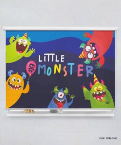 پرده شید اتاق کودک پسرانه طرح کارتون هیولا مدل MONSTER