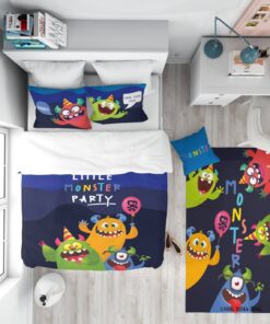 روتختی کودک پسرانه 4 تکه طرح کارتون هیولا مدل MONSTER