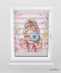 پرده زبرا اتاق دختر نوجوان طرح دختر مدل Girl Power