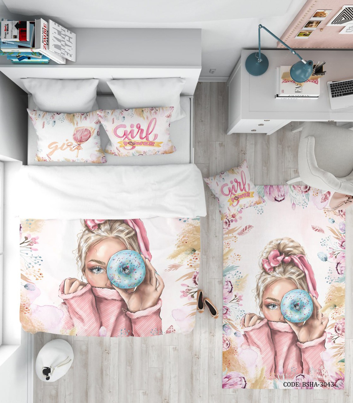 روتختی 4 تکه دختر نوجوان طرح دختر مدل Girl Power