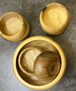 ست کاسه چوبی هفت تکه پیخک مدل 140