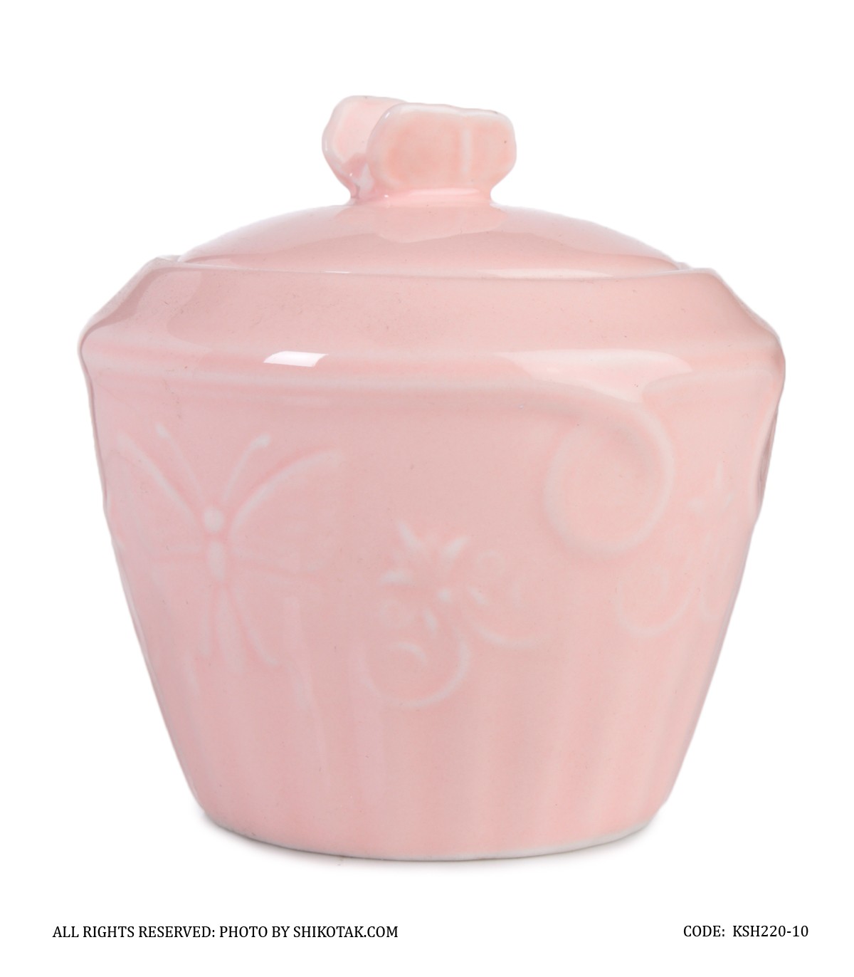 قندان انگلیش هوم صورتی طرح گل