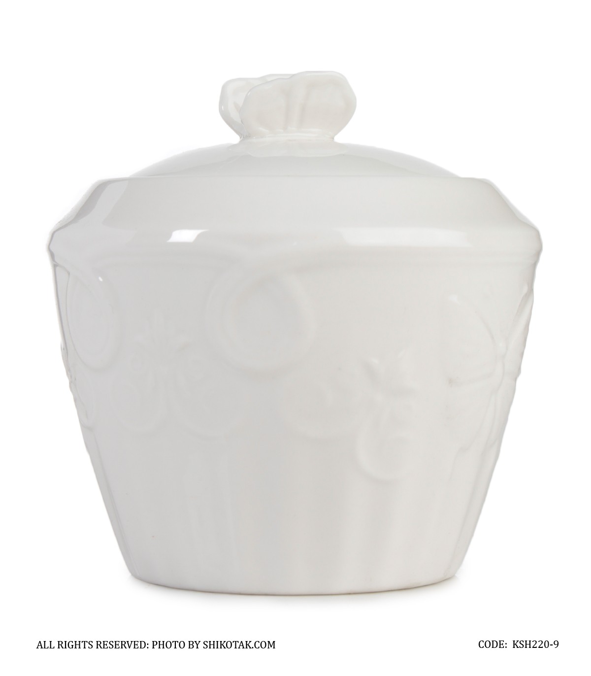 قندان انگلیش هوم سفید طرح گل