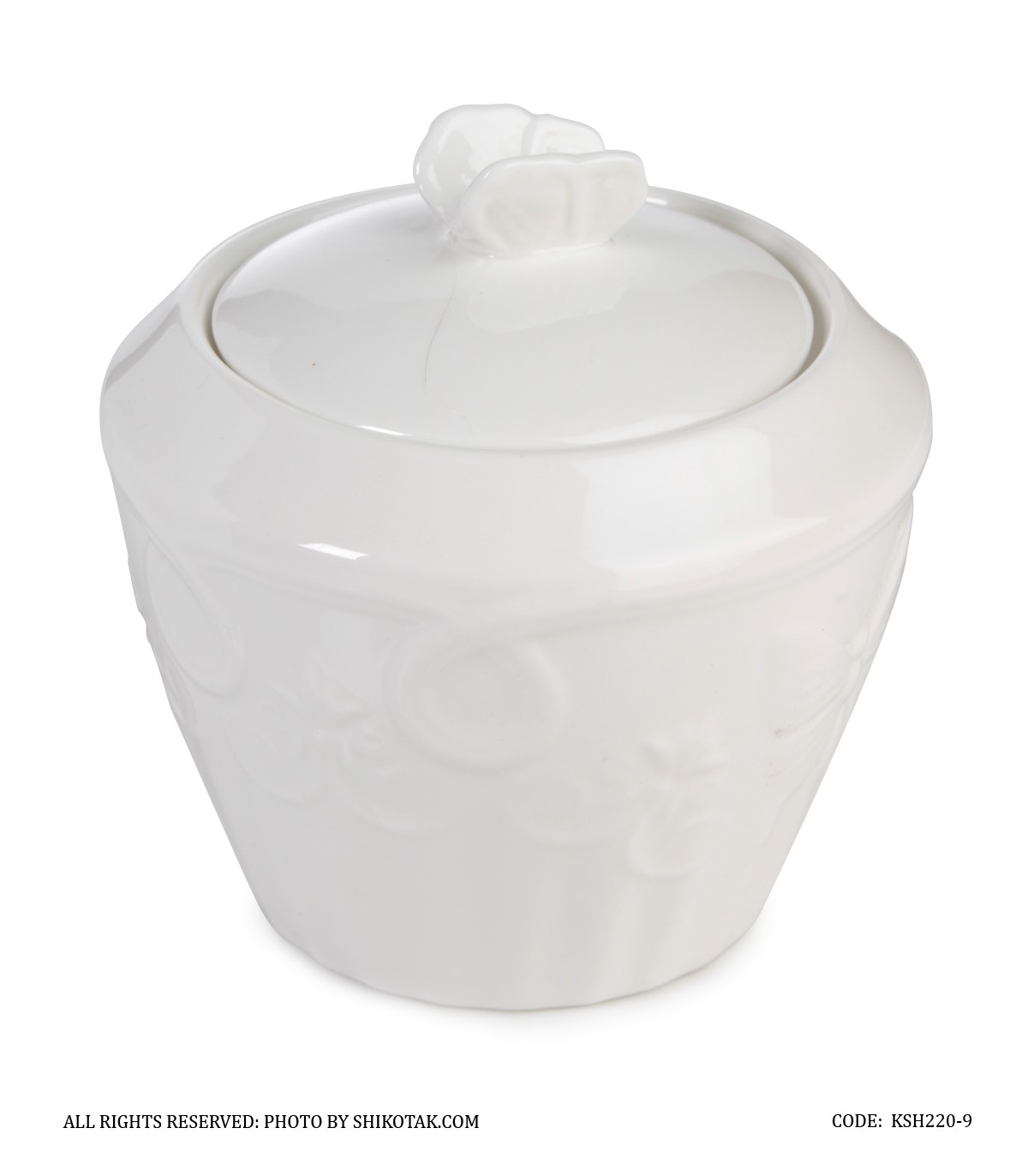 قندان انگلیش هوم سفید طرح گل