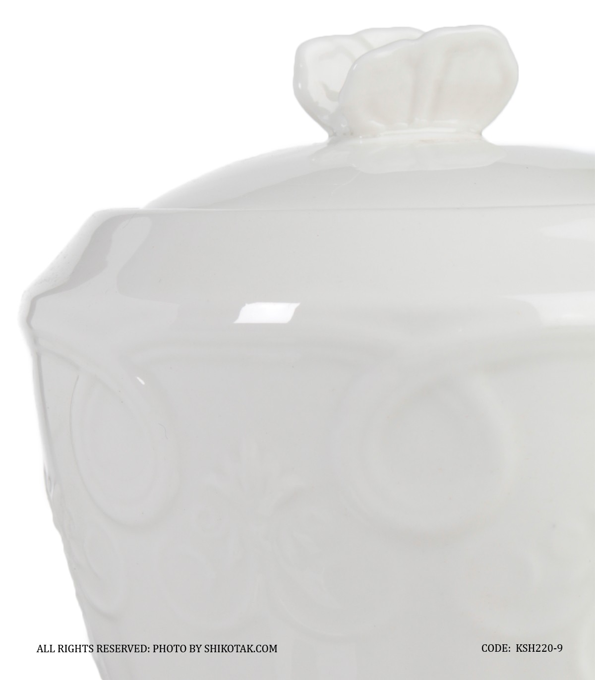 قندان انگلیش هوم سفید طرح گل