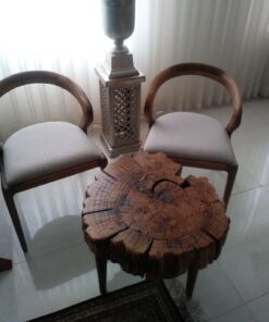 صندلی ناهارخوری چوبی دسته منحنی رنزو مدل 261