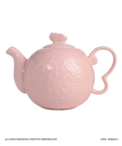 قوری انگلیش هوم صورتی طرح گل