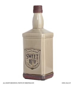 گلدان سرامیکی مدل بطری گلودار