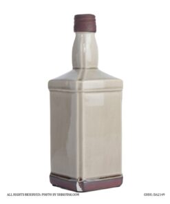 گلدان سرامیکی مدل بطری گلودار