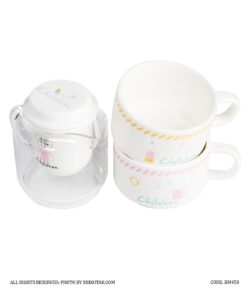 لیوان دمنوش ساز دو نفره طرح شکلات