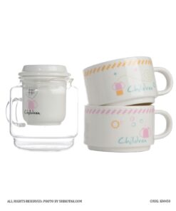 لیوان دمنوش ساز دو نفره طرح شکلات